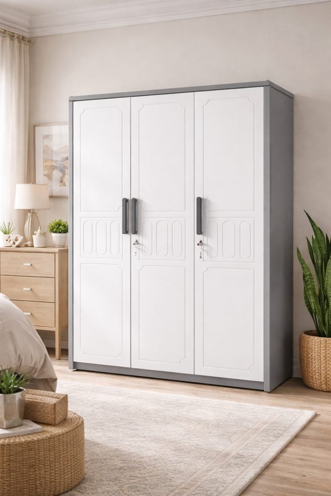 Modern 3-Door Wardrobe (मॉडर्न 3-डोर वार्डरोब)